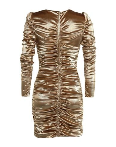 Dolce & Gabbana Short Dresses In Gold