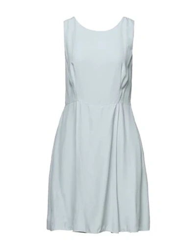 Shop Emporio Armani Woman Mini Dress Sky Blue Size 10 Viscose
