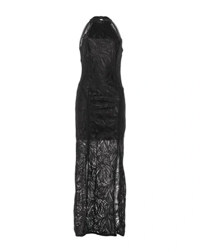 Shop Guess Woman Long Dress Black Size L Polyamide, Elastane