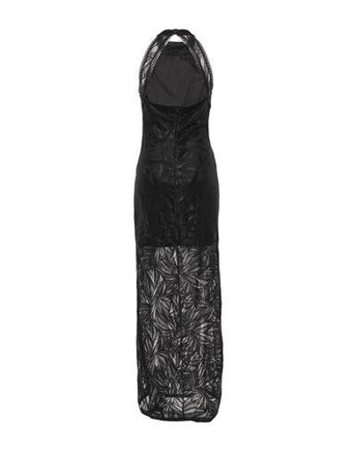 Shop Guess Woman Long Dress Black Size L Polyamide, Elastane