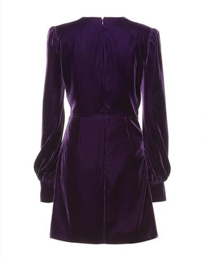 Shop Tom Ford Woman Mini Dress Deep Purple Size 4 Viscose, Silk