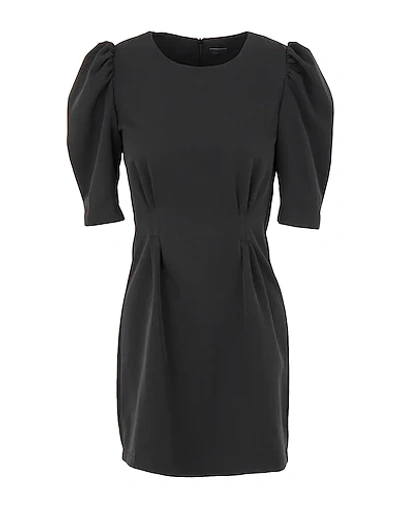 Shop 8 By Yoox Woman Mini Dress Black Size 10 Polyester, Elastane