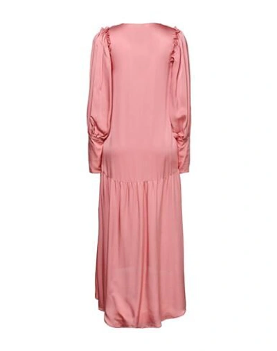 Shop Mother Of Pearl Woman Midi Dress Pastel Pink Size 2-4 Viscose