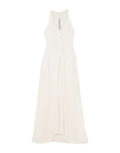 Shop Petar Petrov Woman Maxi Dress Ivory Size 10 Viscose In White