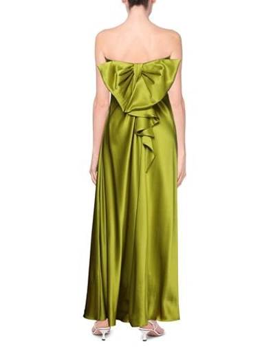 Alberta Ferretti Long Dresses In Acid Green