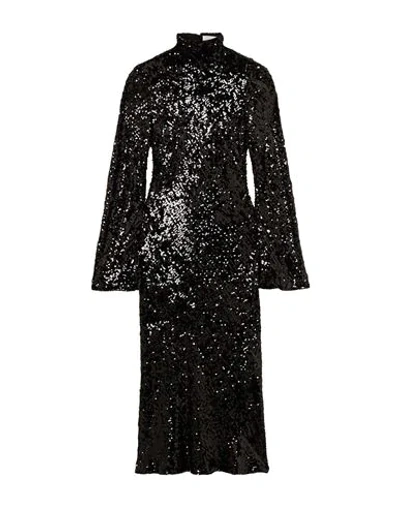 Shop Galvan  London Midi Dresses In Black