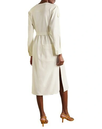 Shop Tibi Woman Midi Dress Ivory Size 6 Polyester, Polyurethane In White