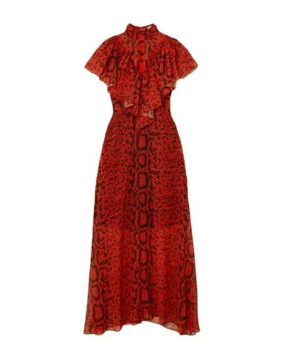 Shop Preen By Thornton Bregazzi Woman Maxi Dress Red Size Xs Polyester