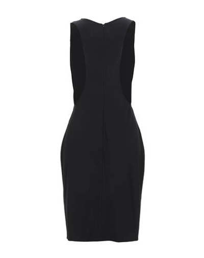 Shop Armani Exchange Woman Short Dress Black Size L Viscose, Polyamide, Elastane