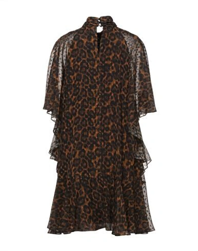 Shop Erdem Woman Midi Dress Brown Size 4 Polyester