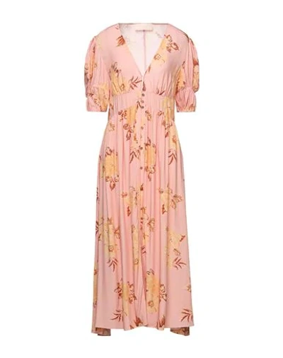 Shop Keepsake 3/4 Length Dresses In Salmon Pink