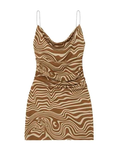 Shop Maisie Wilen Woman Mini Dress Sand Size L Polyester, Elastane In Beige