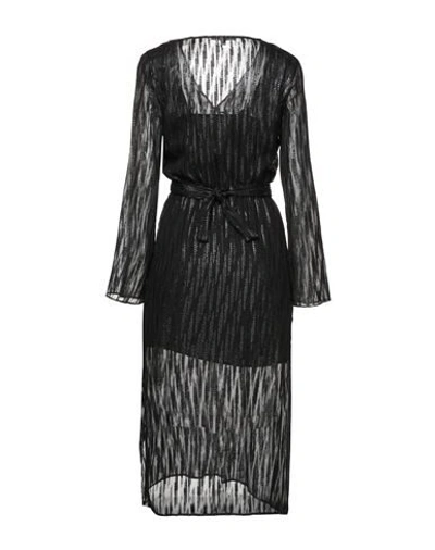Shop Armani Exchange Woman Midi Dress Black Size 2 Polyester