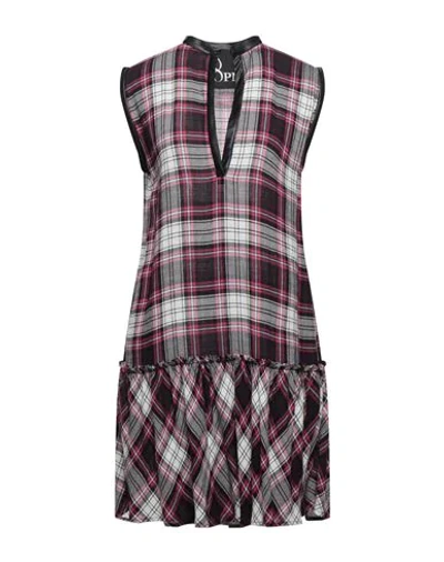 Shop 8pm Woman Mini Dress Fuchsia Size S Viscose, Virgin Wool, Acrylic, Polyester, Textile Fibers In Pink