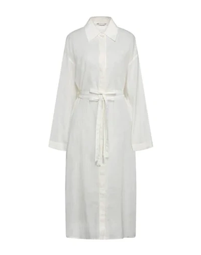 Shop Le 17 Septembre 3/4 Length Dresses In Ivory