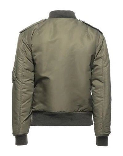 Shop Saint Laurent Jackets In Military Green