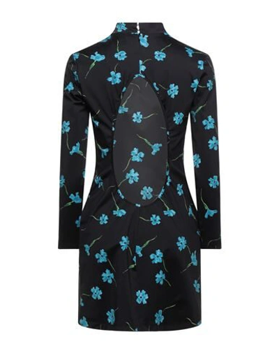 Marcia Mireille Cutout Floral-print Stretch-jersey Mini Dress In Black