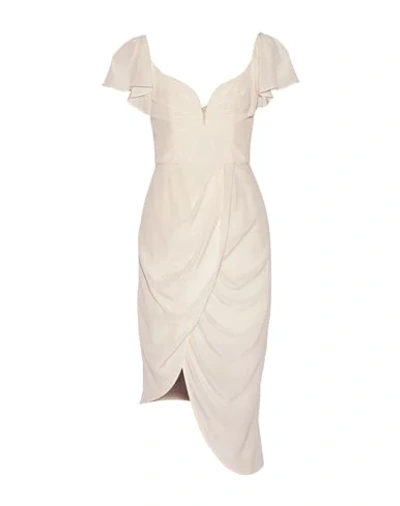 Shop Zimmermann Midi Dress In Ivory