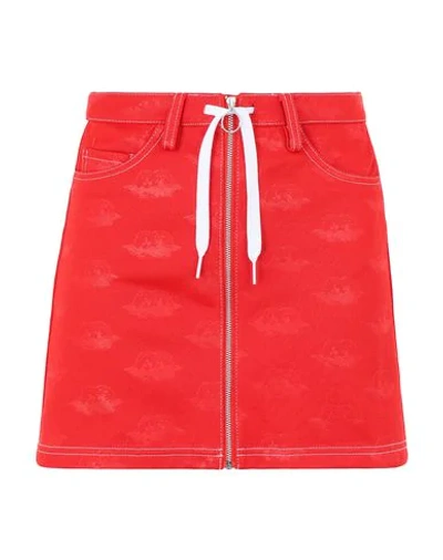 Shop Adidas Originals X Fiorucci Mini Skirts In Red