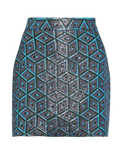 Shop Milly Mini Skirts In Azure