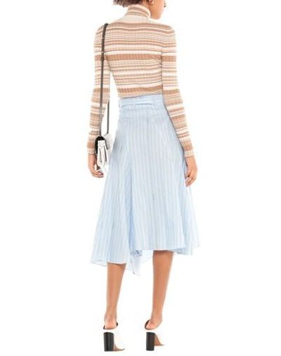 Shop Jw Anderson Midi Skirts In Sky Blue