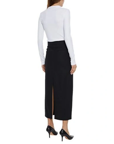 Shop Karl Lagerfeld Woman Maxi Skirt Black Size 6 Polyester, Virgin Wool
