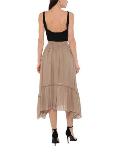 Shop Alessandra Chamonix Midi Skirts In Beige