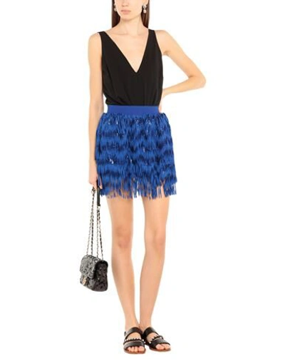 Shop 5rue Woman Mini Skirt Blue Size S Polyester