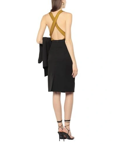 Shop Burberry Woman Midi Skirt Black Size 6 Wool