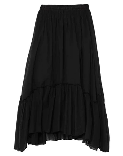Shop Alessandra Chamonix Midi Skirts In Black