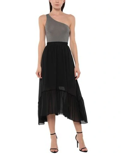 Shop Alessandra Chamonix Midi Skirts In Black