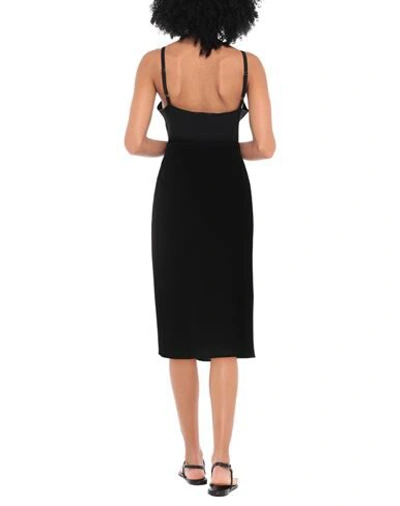 Shop Giorgio Armani Woman Midi Skirt Black Size 4 Virgin Wool, Elastane
