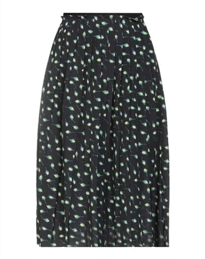 Shop Wood Wood Woman Midi Skirt Black Size 8 Polyester