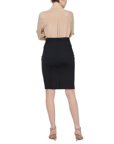 Shop Emporio Armani Woman Midi Skirt Midnight Blue Size 6 Viscose, Virgin Wool, Elastane
