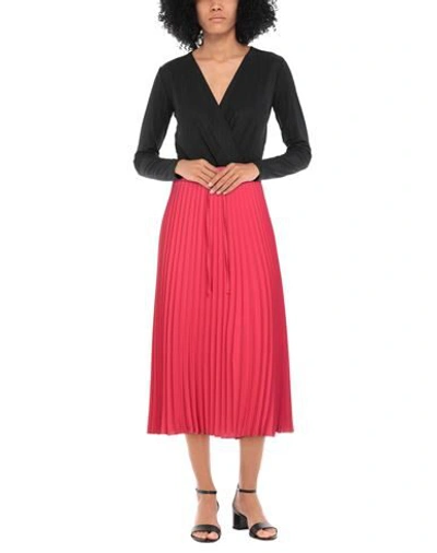 Shop Red Valentino Woman Midi Skirt Coral Size 4 Polyester