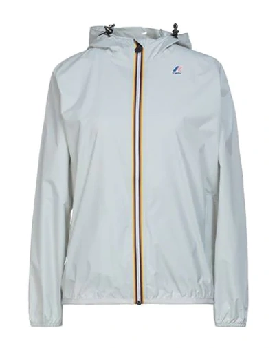 Shop K-way Jackets In Light Grey