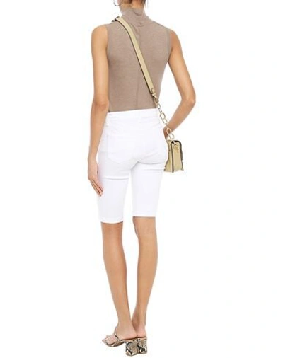 Shop J Brand Denim Bermudas In White