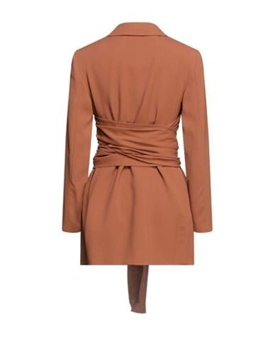 Shop L'autre Chose L' Autre Chose Woman Suit Jacket Brown Size 2 Acetate, Viscose