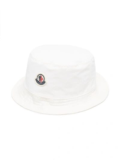 Shop Moncler Logo-patch Sun Hat In White
