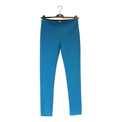Pre-owned M Missoni Trousers In Turquoise