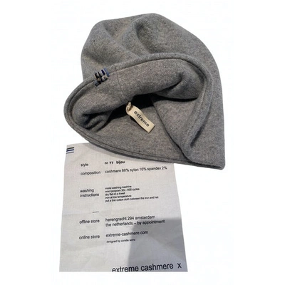 Pre-owned Extreme Cashmere Cashmere Beanie In Grey