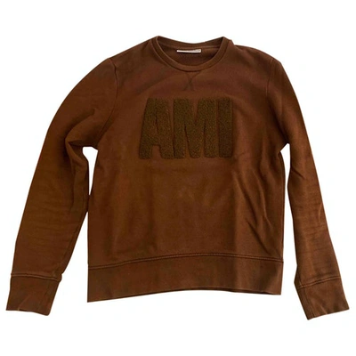 Pre-owned Ami Alexandre Mattiussi Brown Cotton Knitwear & Sweatshirts