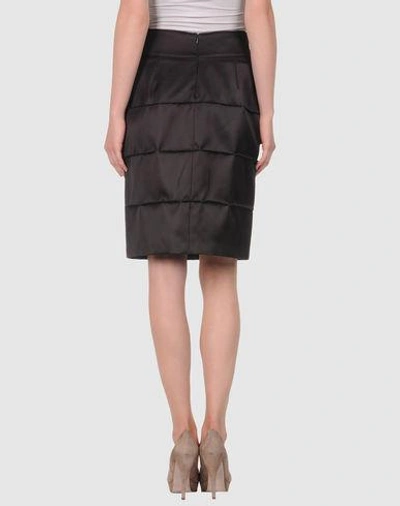Shop Karl Lagerfeld Knee Length Skirt In Steel Grey