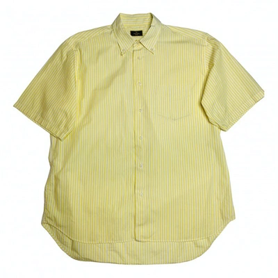 Pre-owned Fendi Yellow Cotton Shirts