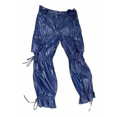 Pre-owned Telfar Blue Trousers