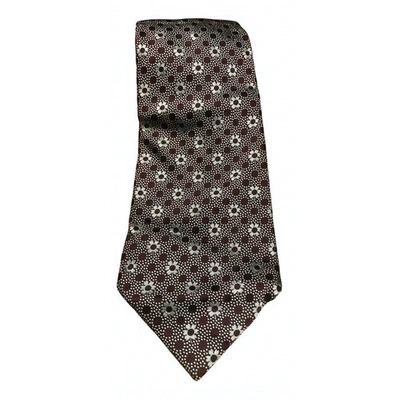 Pre-owned Marc Jacobs Silk Tie In Brown