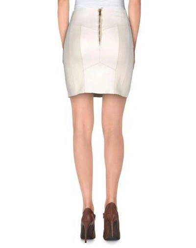 Shop Dsquared2 Mini Skirt In Ivory