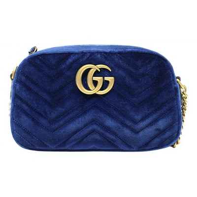 Pre-owned Gucci Crossbody Bag In Navy