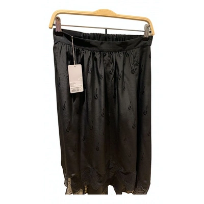 Pre-owned Zadig & Voltaire Fall Winter 2020 Black Silk Skirt