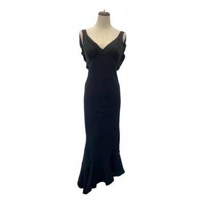 Pre-owned Zac Posen Black Silk Dress